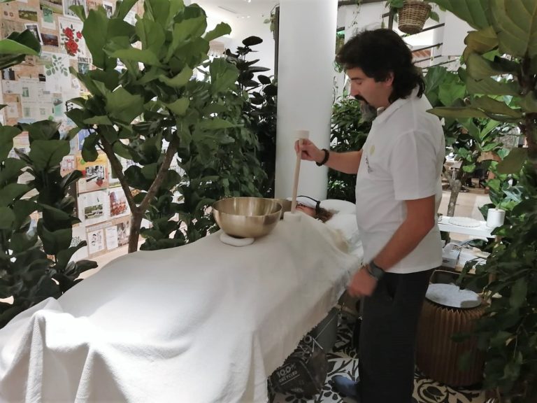 Découverte des Massages sonores au Bon Marché