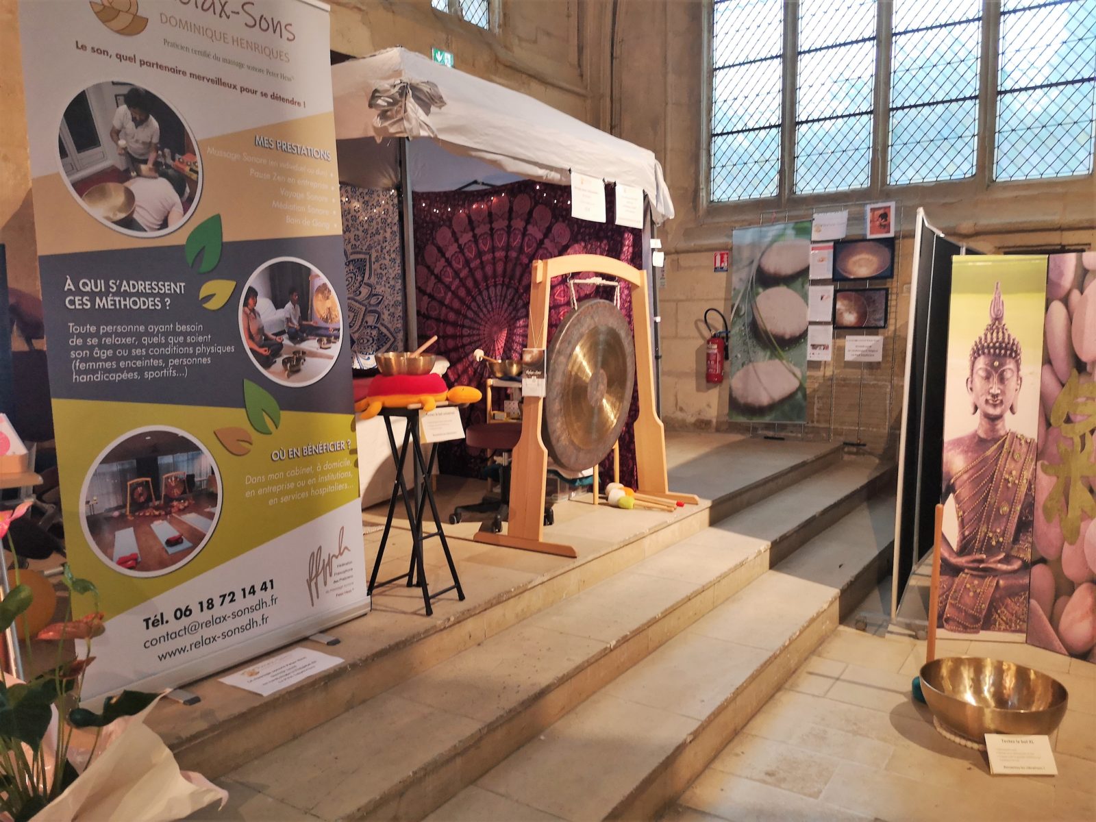 Stand Relax-Sons lors du salon bien-être de Senlis 2020