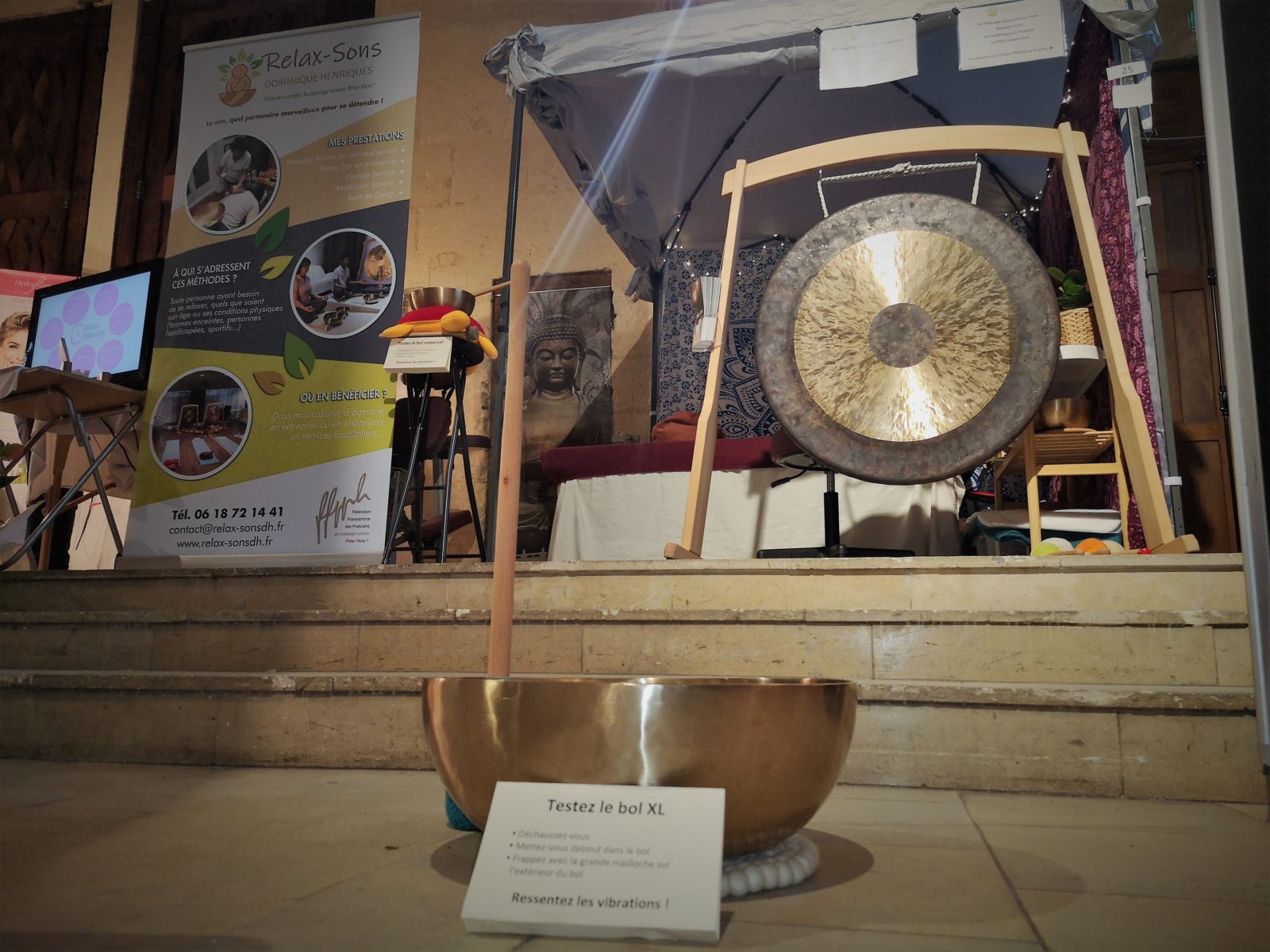 Stand Relax-Sons lors du salon bien-être de Senlis 2020