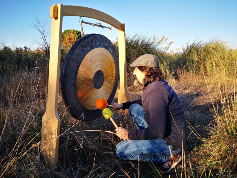 Gong en pleine nature.